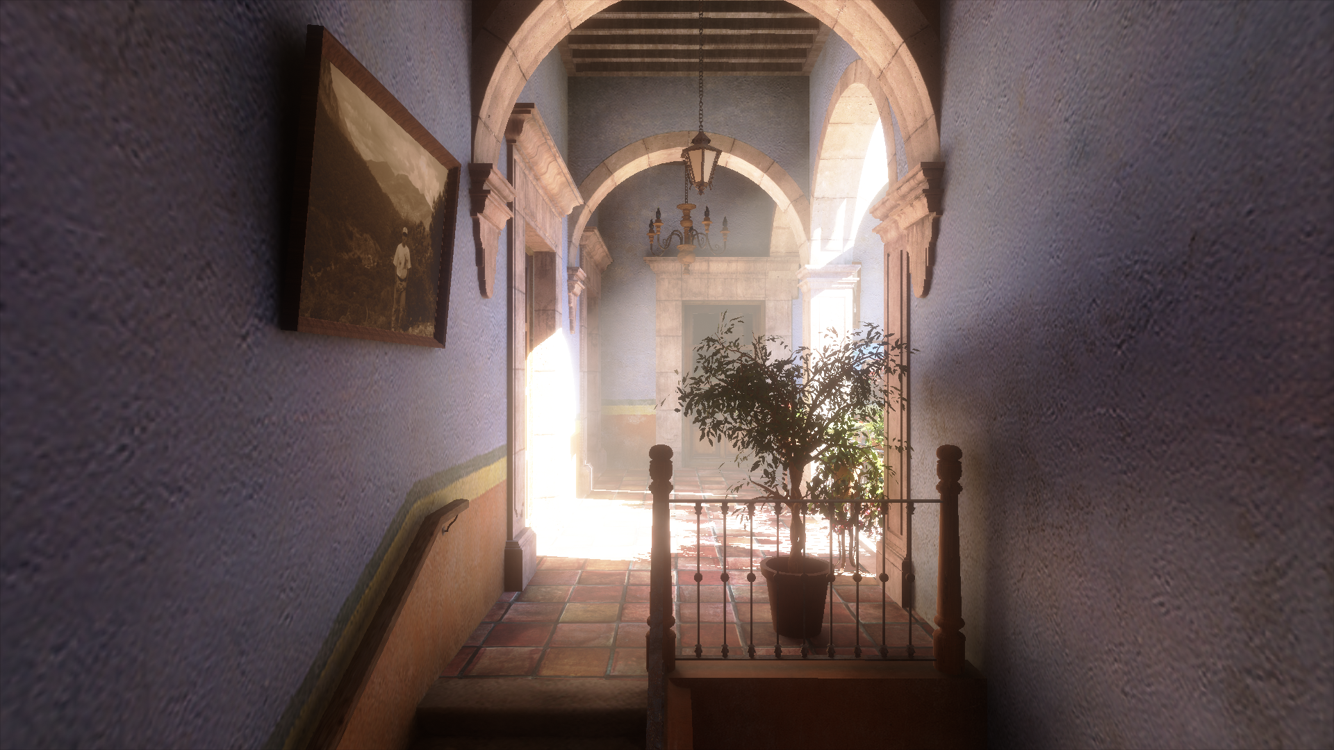 San Miguel 2 rendered with variable-rate tracing
