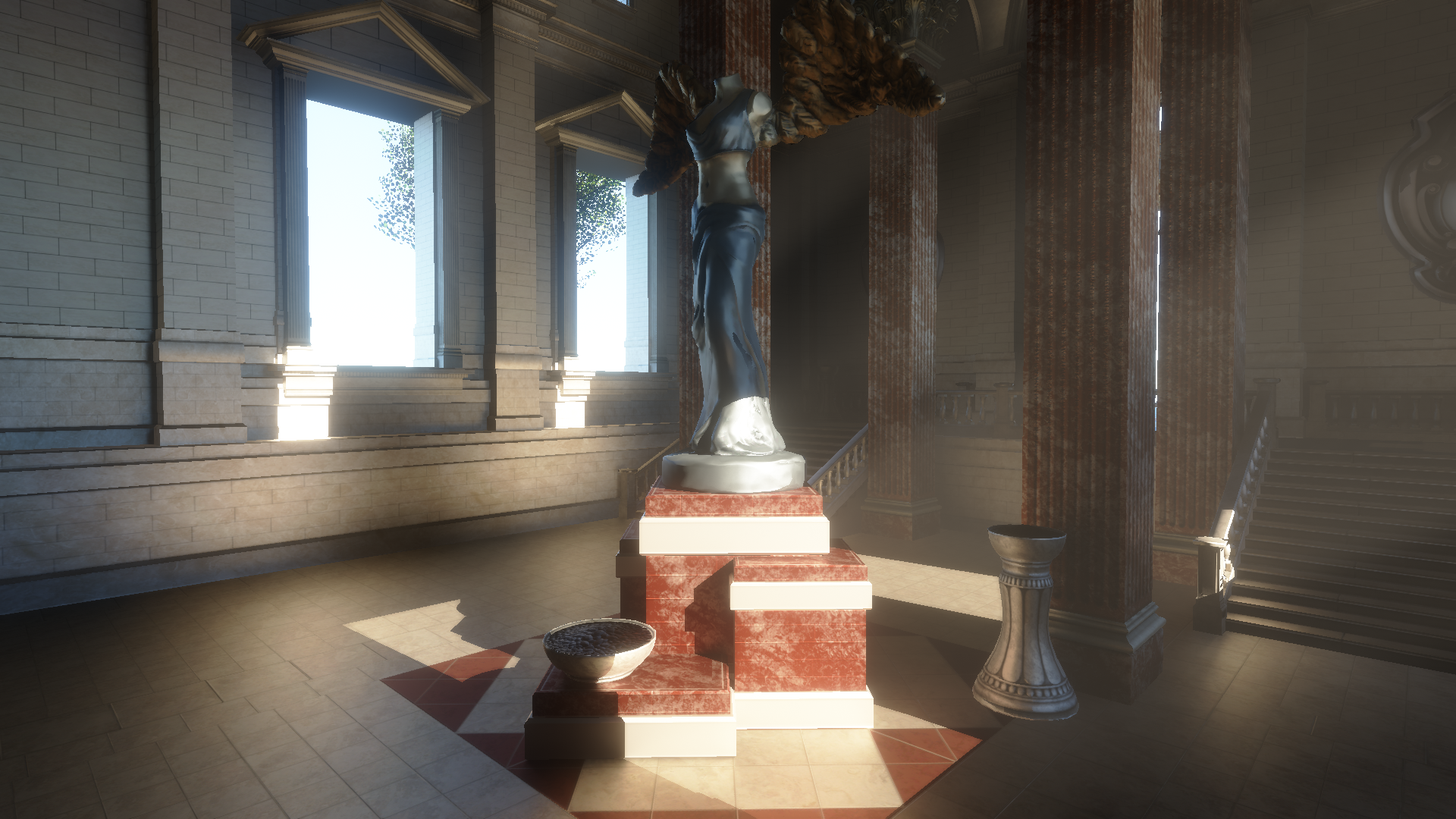 Sun Temple 2 rendered with full-rate tracing