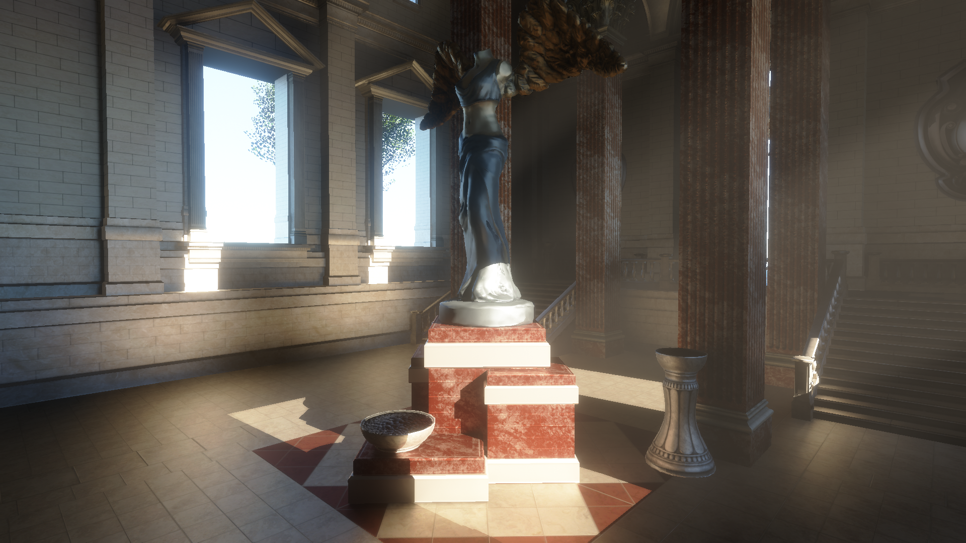 Sun Temple 2 rendered with variable-rate tracing